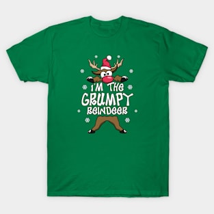 I’m The Grumpy Reindeer Family Matching Christmas Pajamas T-Shirt